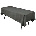 Polyester Rectangular Tablecloth Polyester Fabric - Wrinkle-Resistant, Stain-Proof, Washable, 60" X 144"