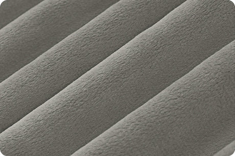Charcoal Solid Minky Fabric 58/60"
