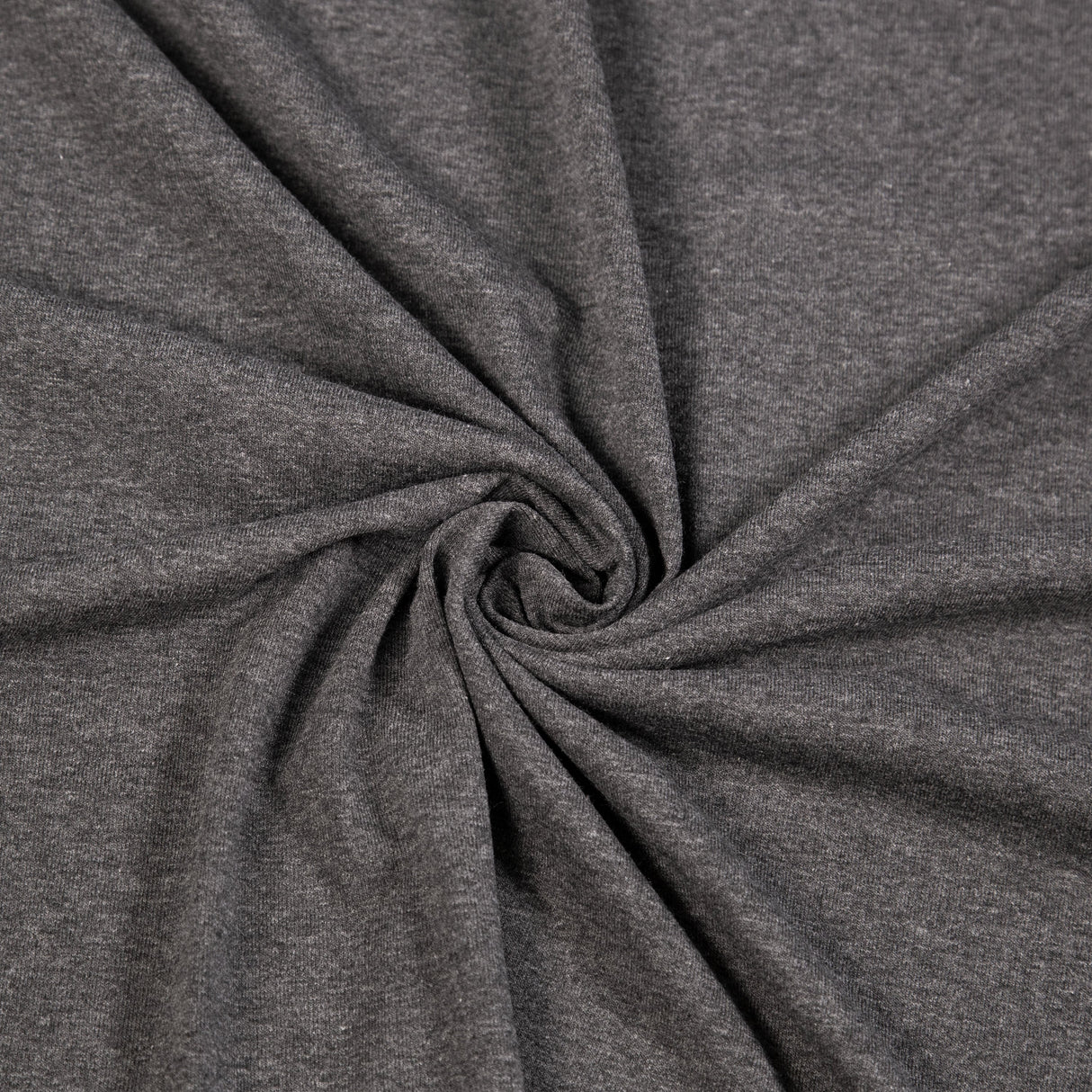 Cotton Spandex Jersey Knit Fabric 4-Way Stretch Charcoal