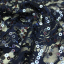 Stretch Lace Sequin Floral Fabric