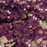 Stretch Lace Sequin Floral Fabric