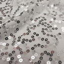 Charlize Stretch Lace Sequin Fabric - Floral Lace, All-Over Embroidered Sequin, 58/60" Width, 175 GSM (1 Yard)