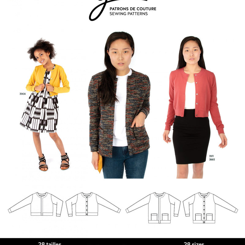 Sewing Pattern Charlotte Cardigan by Jalie