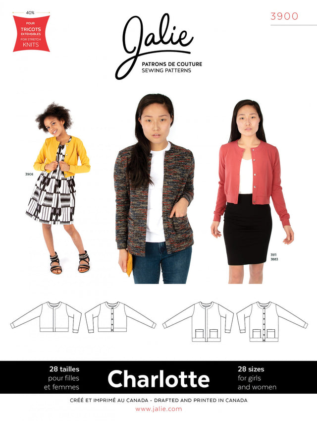 Sewing Pattern Charlotte Cardigan by Jalie