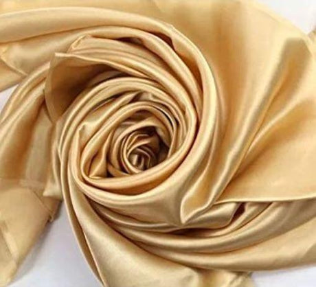 Charmeuse Satin Polyester Fabric - Solid, 58/60" Width, Multiple Colors (1 Yard)