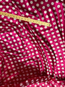1 yarda de tela satinada charmeuse con lunares de una pulgada para ropa y manualidades, ancho de 58/60 pulgadas