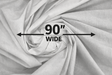 90 Inch Bleached White Cotton Muslin Fabric - Solid White, 90" Width (1 Yard)