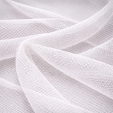 Italian Hard Net Polyester Fabric - Black And White Netting, 54" Width (1 Yard)