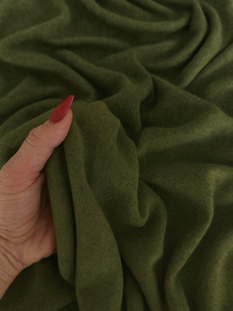 Ultra Soft Faux Cashmere Knit Olive Green
