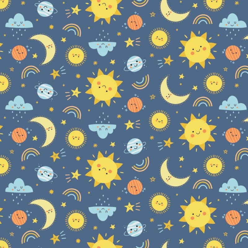 Flannel Fabric Cheerful Sky Camelot Receiving Blankets