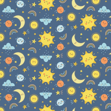 Flannel Fabric Cheerful Sky Camelot Receiving Blankets