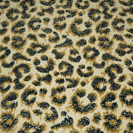 Flip Sequin Spandex Cheetah Print Black