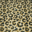 Cheetah Printed Flip Sequin Spandex Fabric - Cheetah Spots, Black Reverse, 55/56" Width (1 Yard)