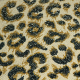 Flip Sequin Spandex Cheetah Print Black