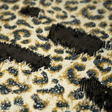 Flip Sequin Spandex Cheetah Print Black