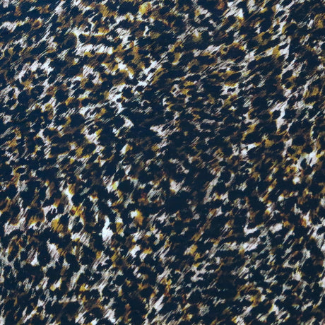 Poly Spandex Swimsuit Fabric Cheetah Print Brown 4-Way Stretch UPF 40+