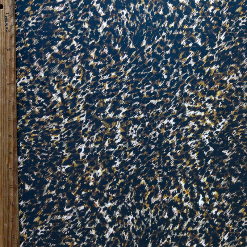 Poly Spandex Swimsuit Fabric Cheetah Print Brown 4-Way Stretch UPF 40+