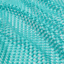 Chequered Knitted Lace Sequin Fabric - Silver, Aqua, Black, Red, Gold, 52/54" Width (1 Yard)