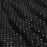 Knitted Lace Sequin Chequered Fabric