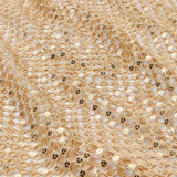 Chequered Knitted Lace Sequin Fabric - Silver, Aqua, Black, Red, Gold, 52/54" Width, 200 Gsm (1 Yard)