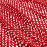 Chequered Knitted Lace Sequin Fabric - Silver, Aqua, Black, Red, Gold, 52/54" Width, 200 Gsm (1 Yard)