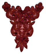 Sequins Beaded Applique 7.5 x 9.5