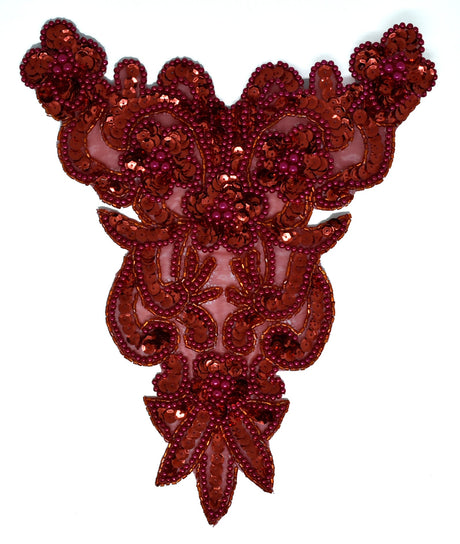 Sequins Beaded Applique 7.5 x 9.5
