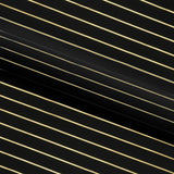 Foiled Line Spandex Fabric Black Silver