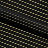 Foiled Line Spandex Fabric Black Silver