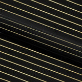Chicago Foiled Line Spandex Fabric - Black/Silver, Black/Gold, White/Silver, 55/56" Width (1 Yard)