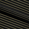Chicago Foiled Line Spandex Fabric - Black/Silver, Black/Gold, White/Silver, 55/56" Width (1 Yard)