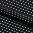 Foiled Line Spandex Fabric Black Silver