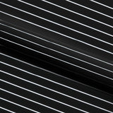 Foiled Line Spandex Fabric Black Silver