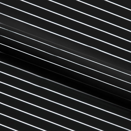 Chicago Foiled Line Spandex Fabric - Black/Silver, Black/Gold, White/Silver, 55/56" Width (1 Yard)