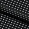 Chicago Foiled Line Spandex Fabric - Black/Silver, Black/Gold, White/Silver, 55/56" Width (1 Yard)