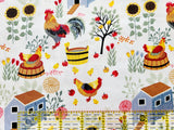 Quilting Cotton Chicken & Coops Brother Sister Design Studio