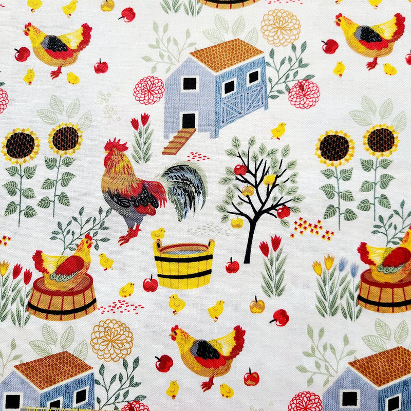 Quilting Cotton Chicken & Coops Brother Sister Design Studio
