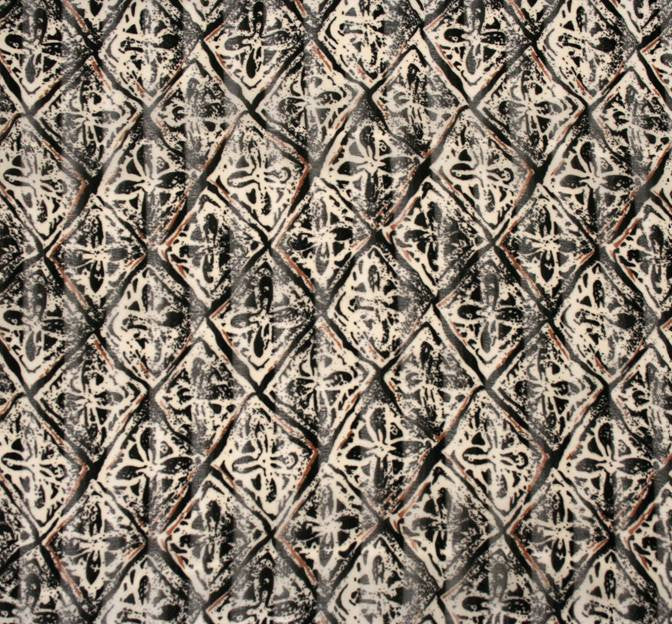 Shadow Stripe Chiffon 1D641 100 Percent Polyester Fabric - Ivory Black Shadow Stripe, 58/60" Width (1 Yard)