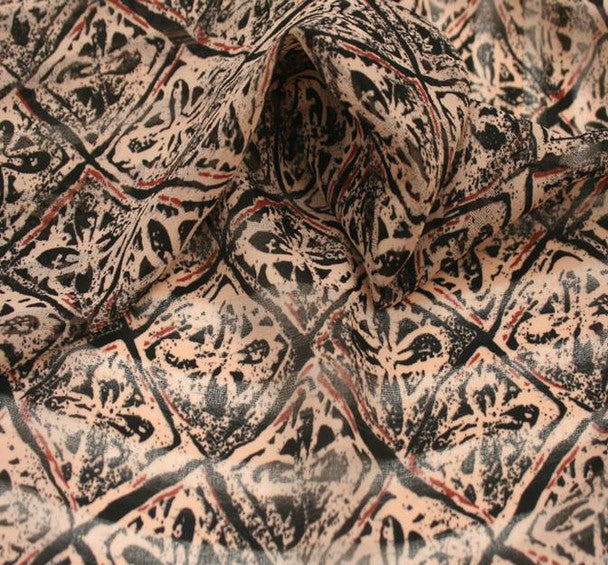 Blush Black Shadow Stripe Chiffon Fabric 58/60" 1 Yard Width Lightweight Polyester for Apparel