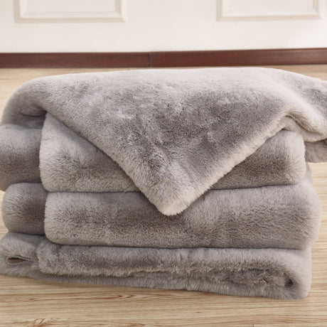 Soft Cozy Faux Fur Fabric - Silver, 50" X 60" (1 Piece)