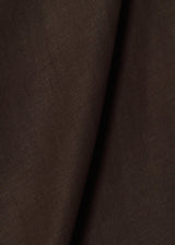 1 Yard Pure Linen Fabric Chocolate Midweight Solid 6.5 oz 58 Inches Wide
