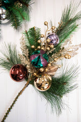 26” Christmas Pine Spray with Ornaments