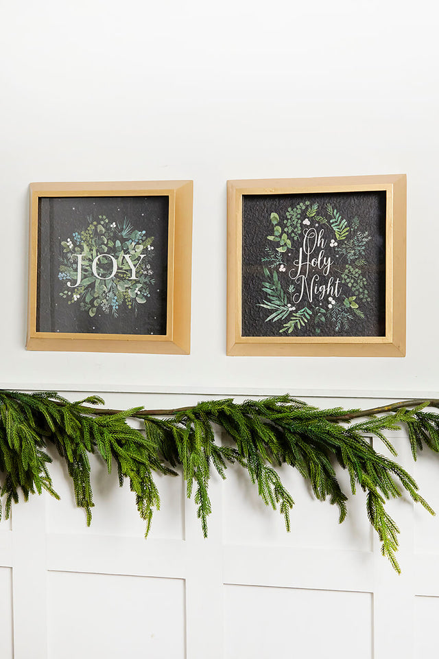 14” Botanical Wood Wall Decor