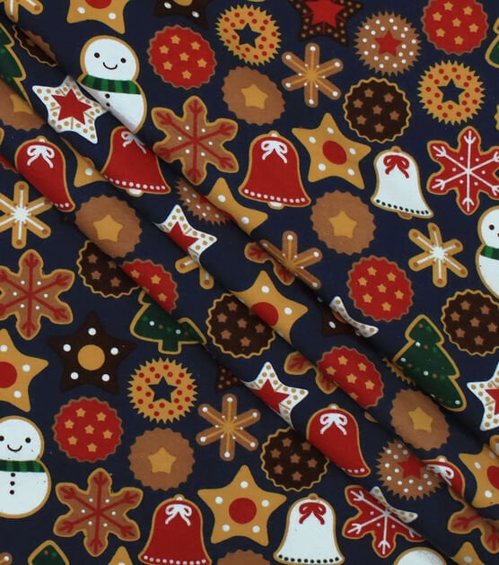 Flannel Fabric Christmas Cookies Super Snuggle
