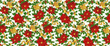 Poly Poplin Fabric Christmas Print 60 Inch Width