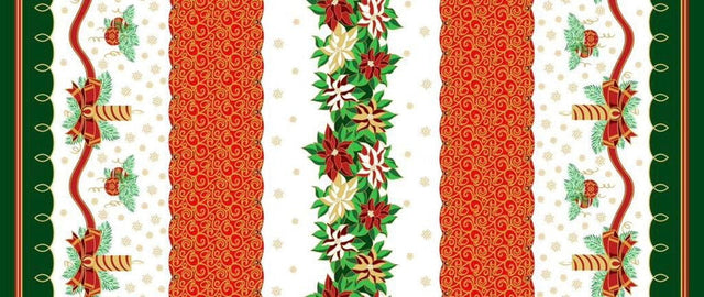 Poly Poplin Fabric Christmas Print 60 Inch Width
