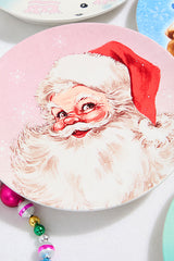 8" Vintage Round Christmas Plates - Set of 4