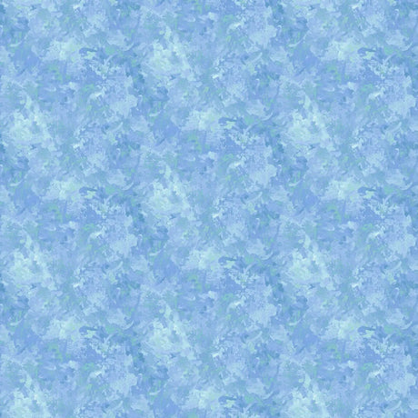 Cotton Print Fabric Chroma Blue Sea Breeze 44/45"