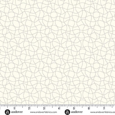 Cotton Wideback Fabric Chrome Drift Net Coastal Walk 108"