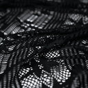 Cindy Knitted Stretch Lace Polyester Fabric - Black, White, Royal, Lime, Coral, 58/60" Width, 2-Way Stretch (1 Yard)